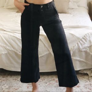 EVERLANE WIDE LEG CROP PANT / NAVY / SIZE 4